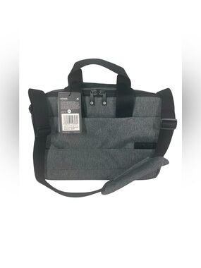 NEW Cote et Ciel 15” Laptop Bag Travel Messenger Briefcase Black Melange NWT